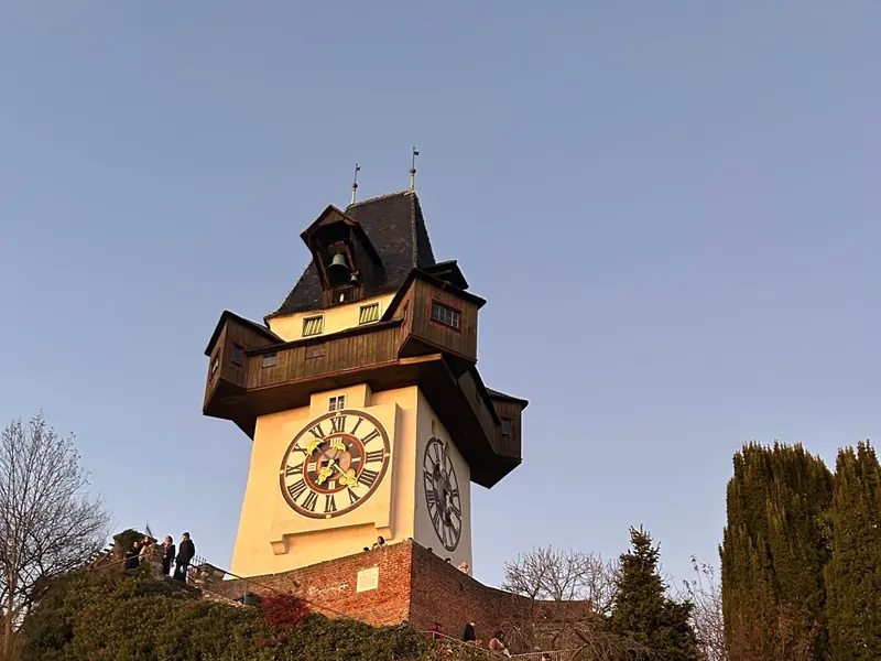 Der Grazer Uhrturm auf dem Schlossberg