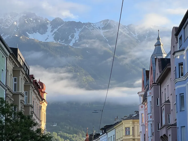 Innsbruck mit Blick auf die Nordkette