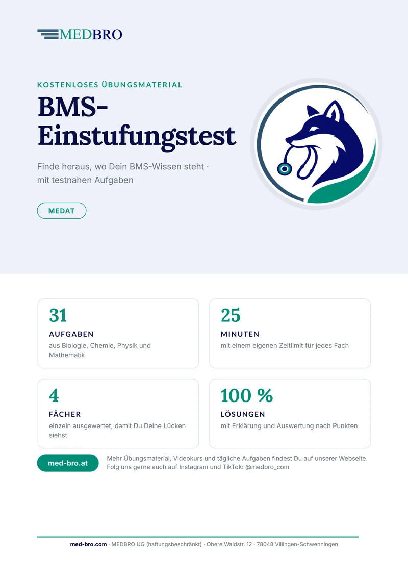Titelblatt: BMS-Einstufungstest